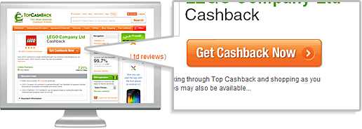 Get Cashback Now Button Example