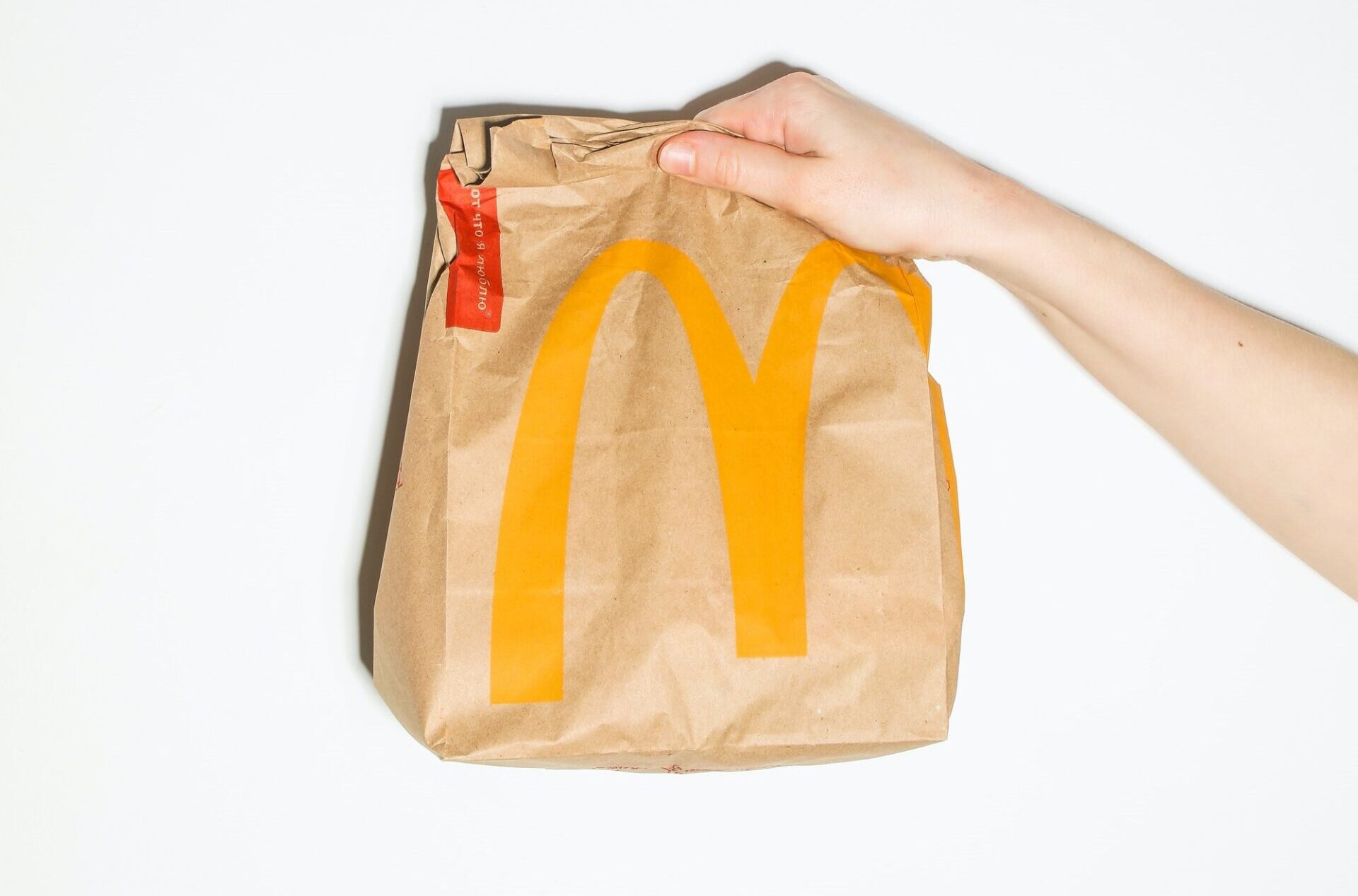 Bag of McDonald's food