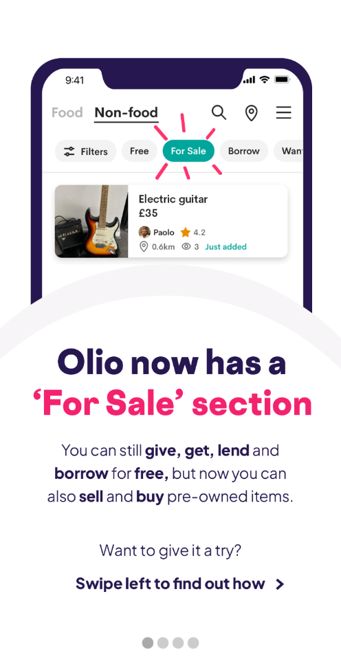 sell on olio