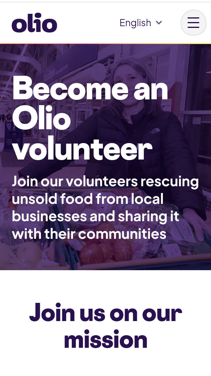 olio food waste volunteer