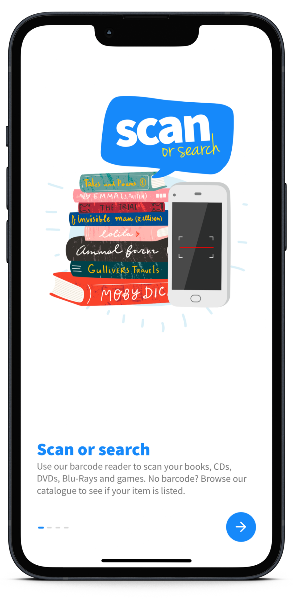 We Buy Books mobile app print screen