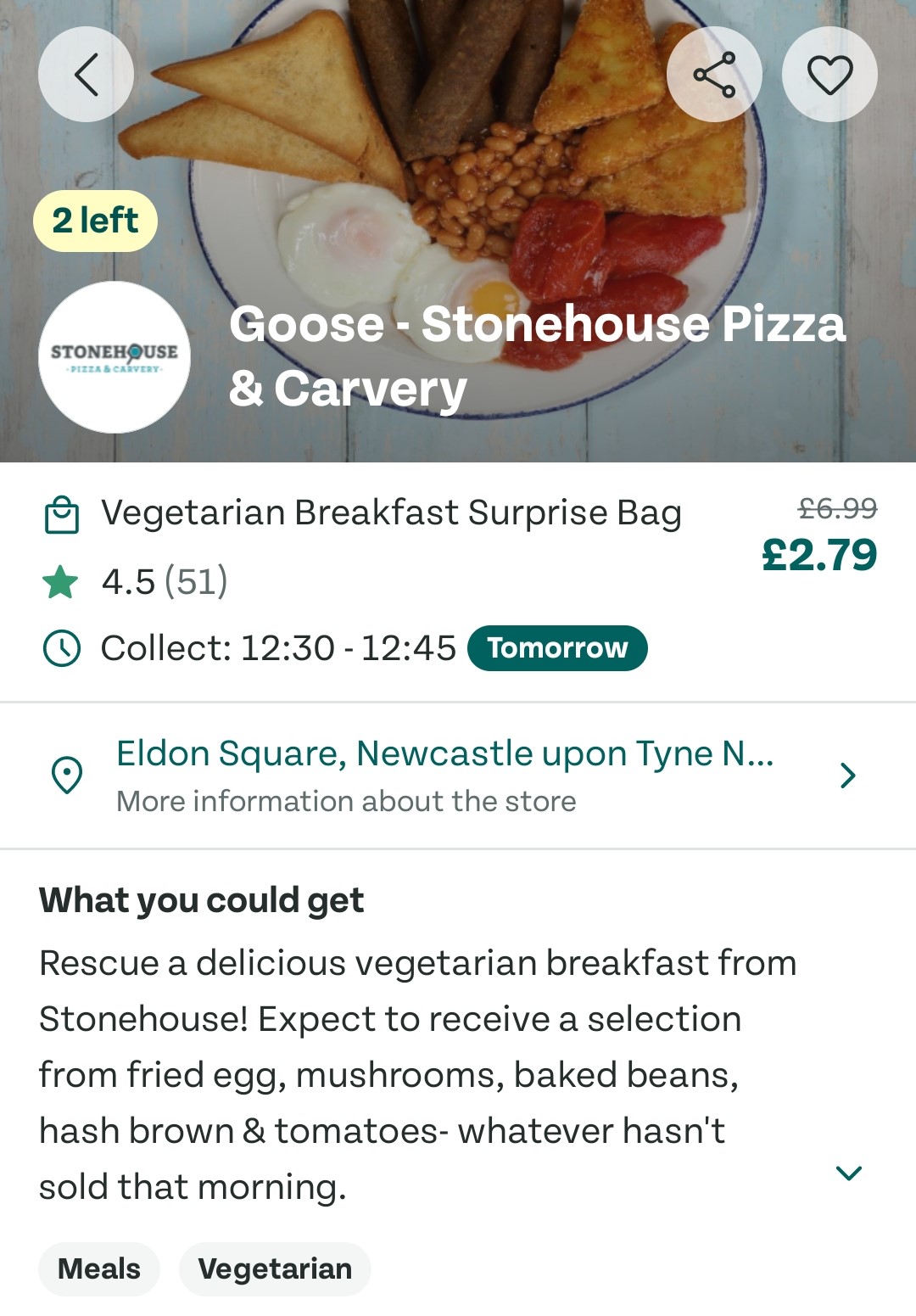 Goose stokehouse pizza - screenshot.