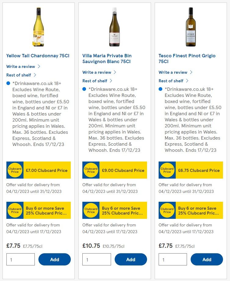 Supermarket Wine Offers How To Get 25 Off Wine (October 2024
