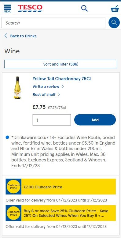 Tesco wine deals mobile Tesco wine deals mobile