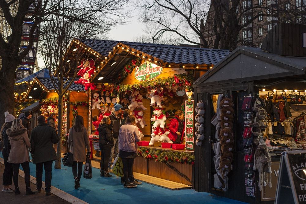 Christmas market in london.
