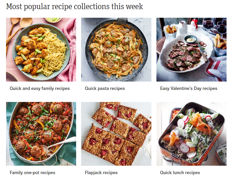 Most popular recipe collections this week.