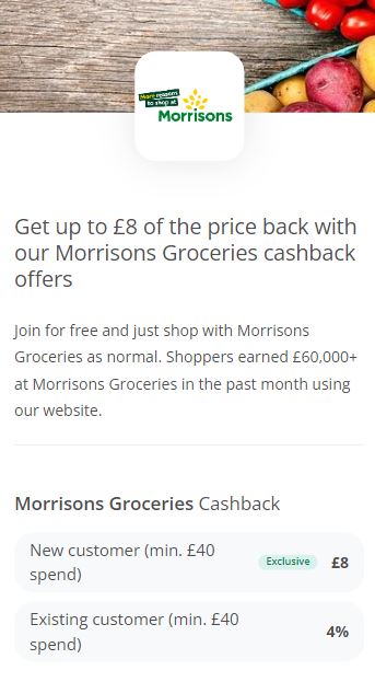 morrisons cashback offer