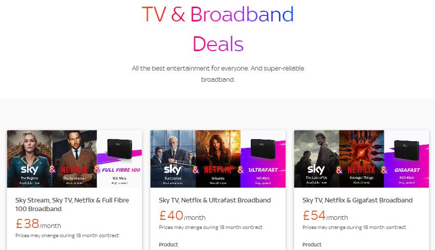 sky bundle to save when you switch broadband provider