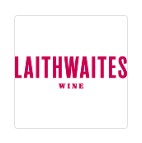 Laithwaites Wine logo with bold red text on a white background.