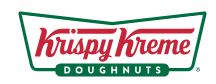 krispy kreme Krispy Kreme Doughnuts logo featuring red script text and a green and white border with "Doughnuts" in a green oval below the main logo.