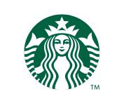 starbucks Green and white Starbucks logo featuring a twin-tailed mermaid (siren) with a crown, centered in a circular design.