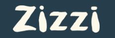 zizzi The image shows the word "Zizzi" in a bold, off-white, playful font against a dark blue background.
