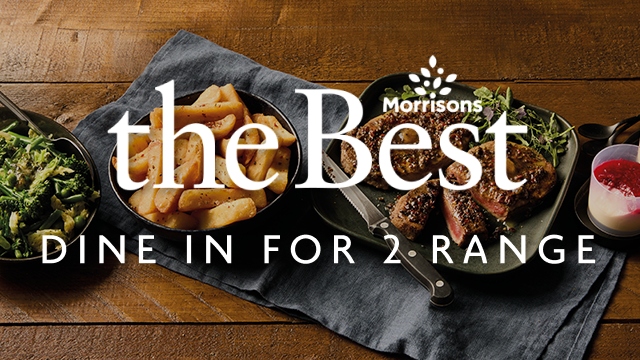 Morrisons The Best Dine in for 2 An image showing Morrisons The Best Dine in supermarket dinner meal