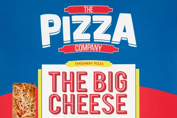 Tesco The Pizza Company meal deal A cheese pizza for sale in the Tesco Pizza Company supermarket dine in for 2 deal