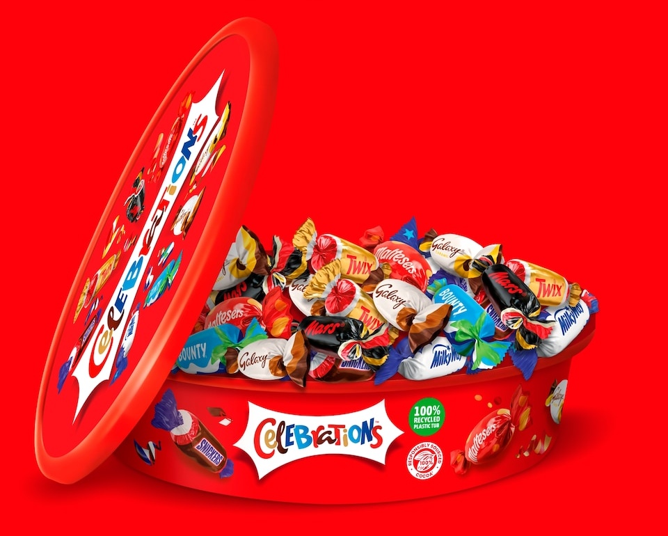 An image showing deals on Celebrations tubs of chocolates at supermarkets