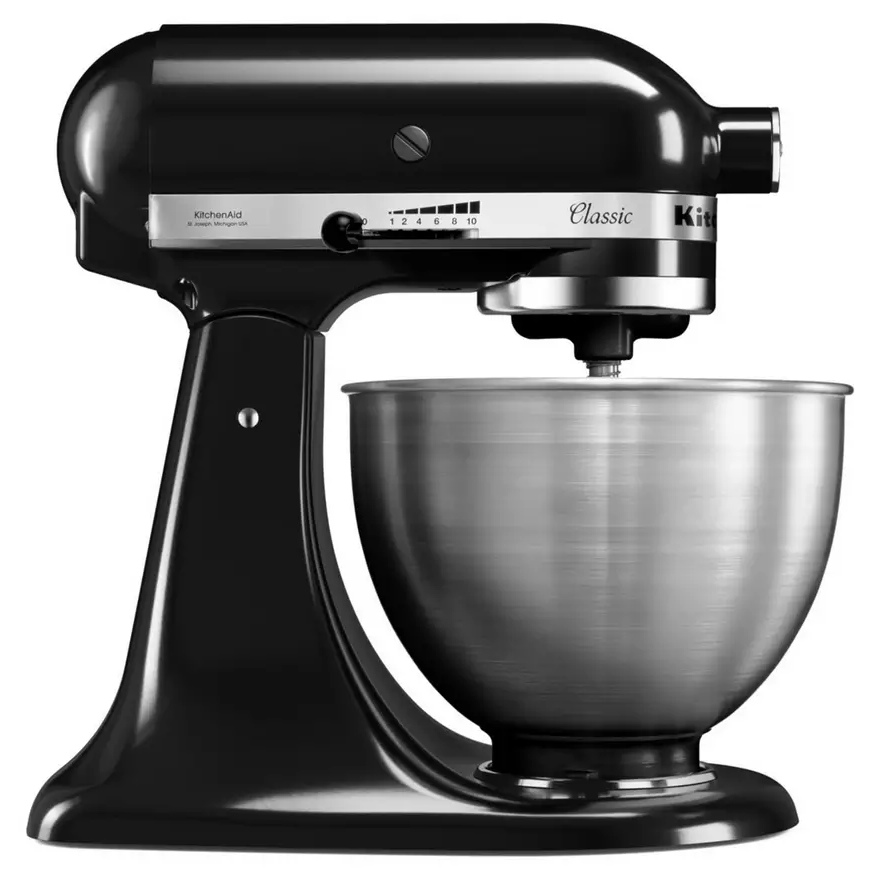 Kitchen Aid food mixer A KitchenAid food mixer with a stainless steel mixing bowl available with a Black Friday discount