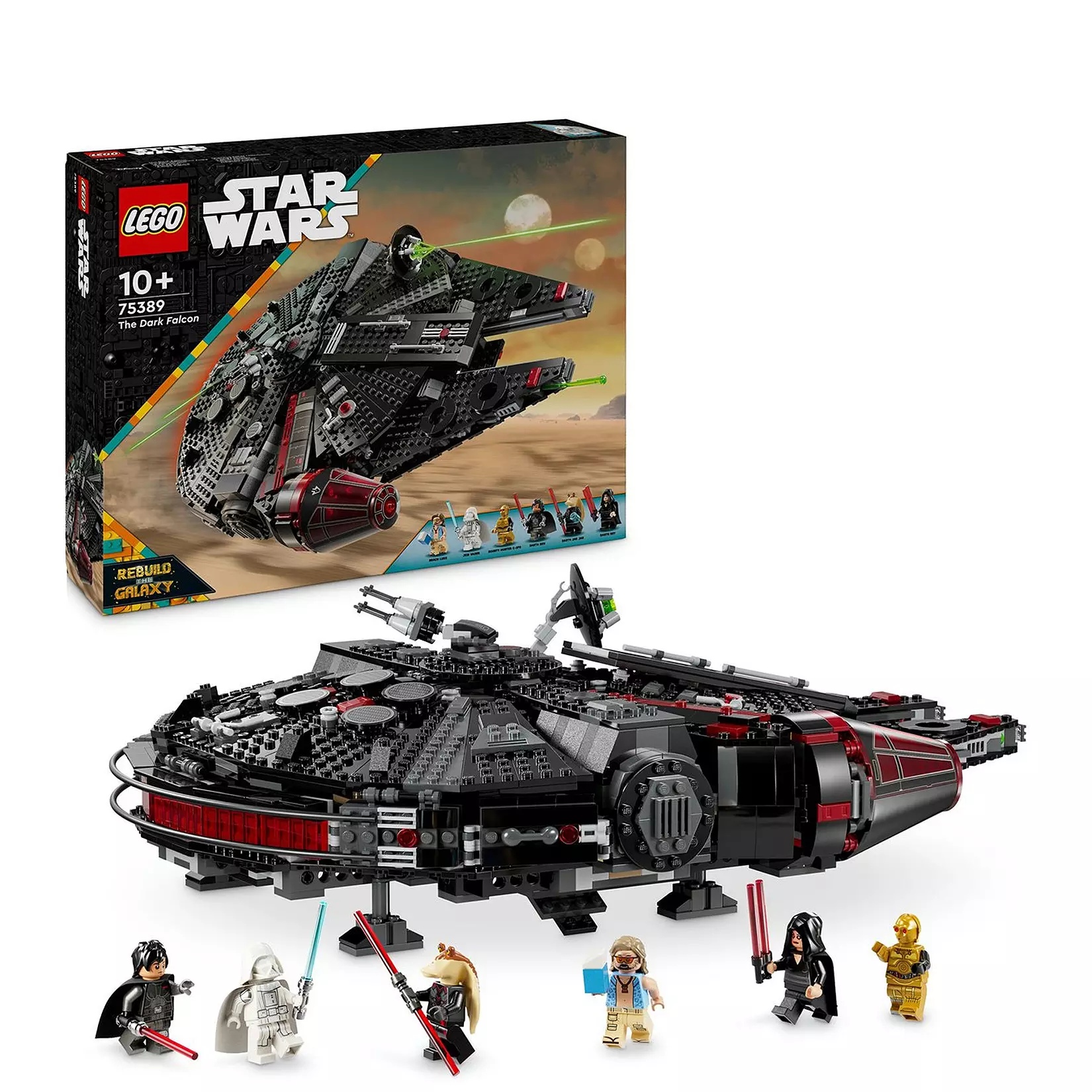 LEGO Star Wars Dark Falcon An image showing the LEGO Star Wars Dark Falcon set available in the LEGO Black Friday sale