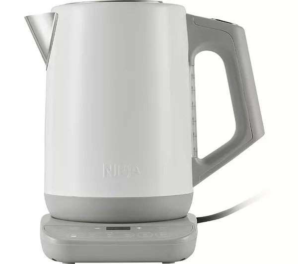 Ninja Perfect Temperature Kettle An image showing an electric Ninja Perfect Temperature kettle for sale this Black Friday