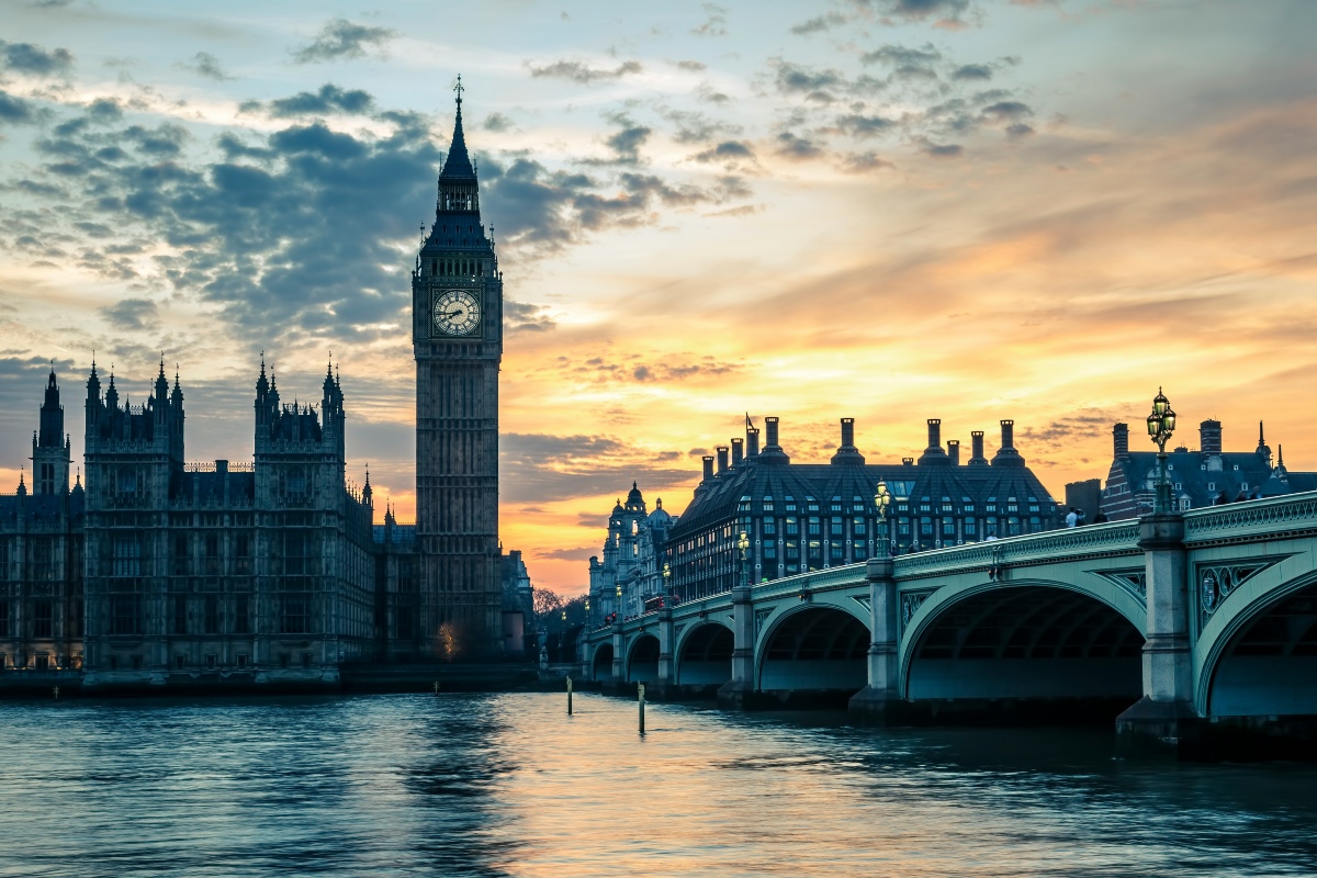 An image of Big Ben in London, on the River Thames