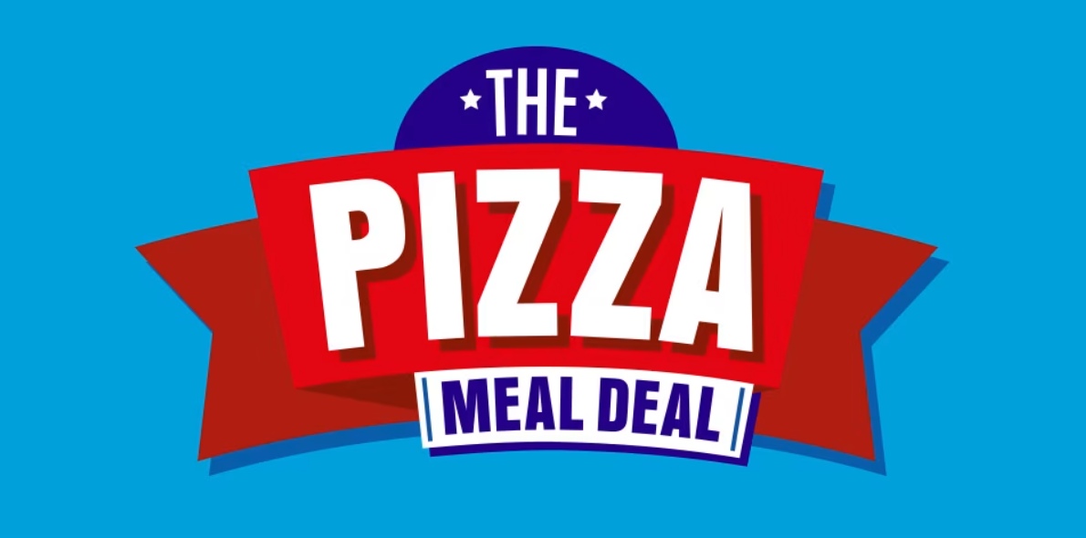 Morrisons Pizza Meal Deal An image showing the Pizza Meal Deal, part of the Morrisons Dine-In range