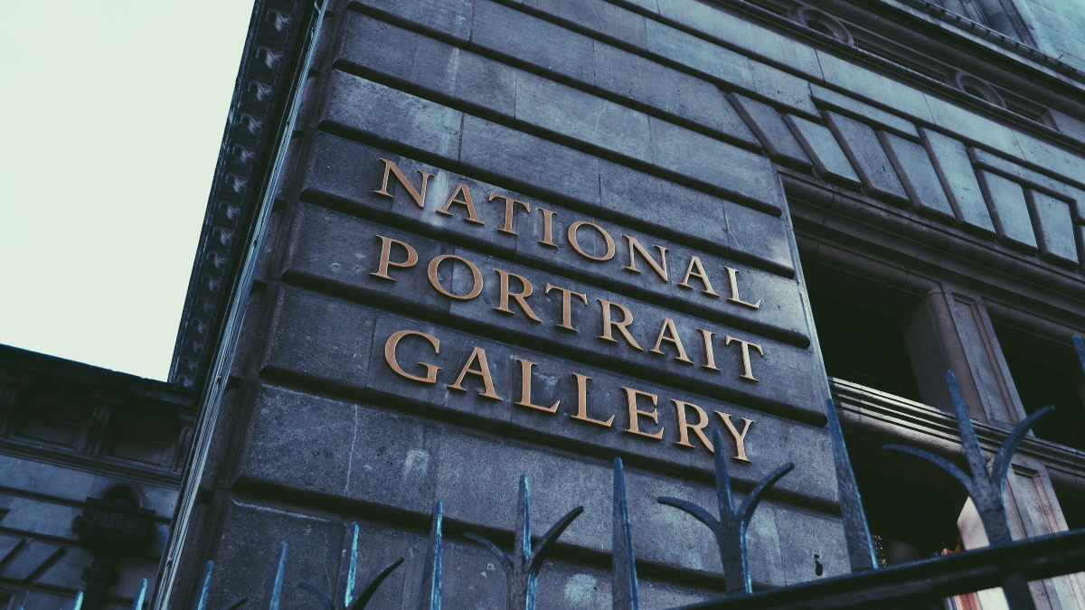 The outside of the National Portrait Gallery in London