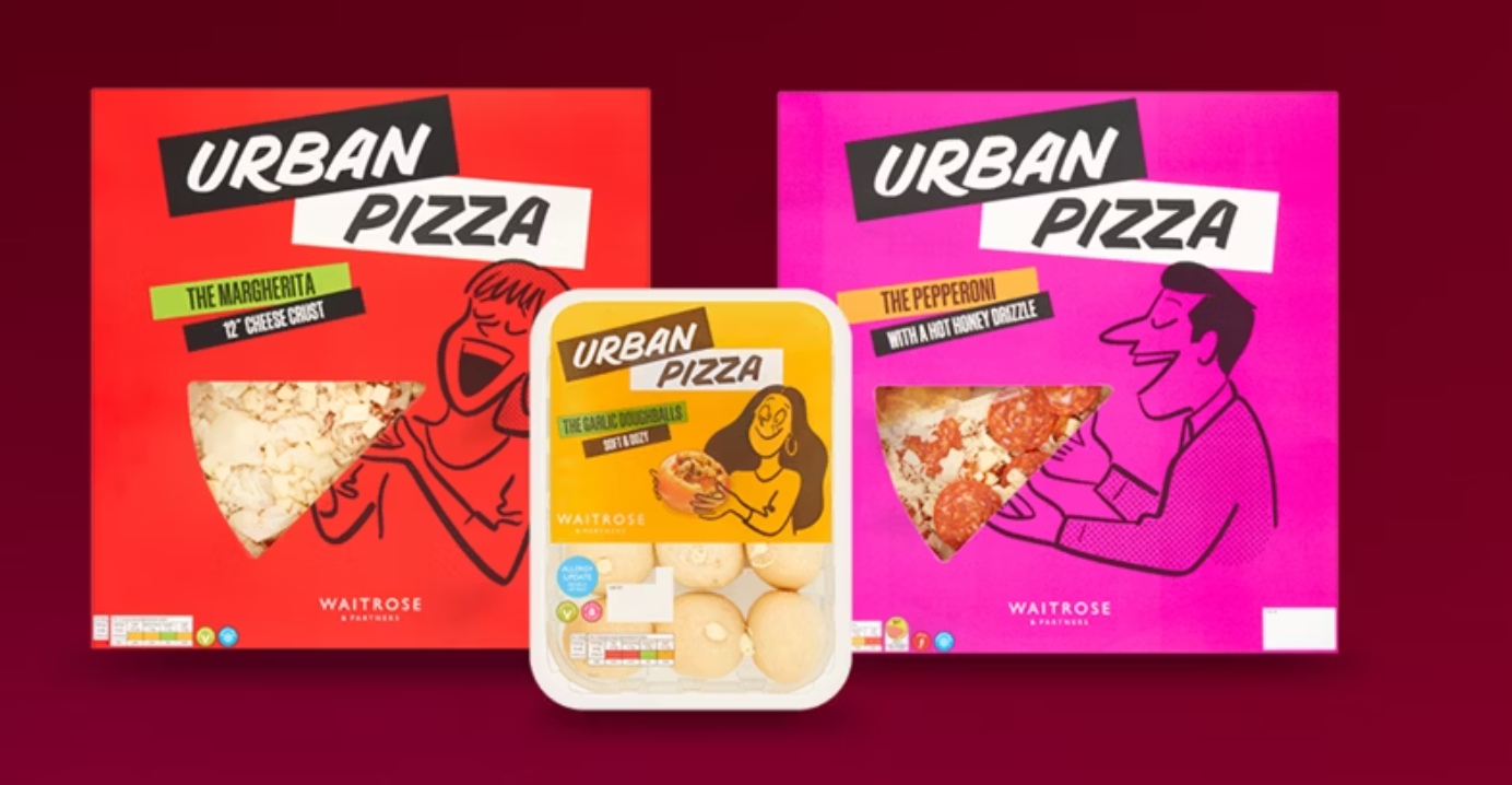 Waitrose Urban Pizza Meal Deal An image showing pizzas and sides from the Waitrose Urban Pizza Dine-In Deal