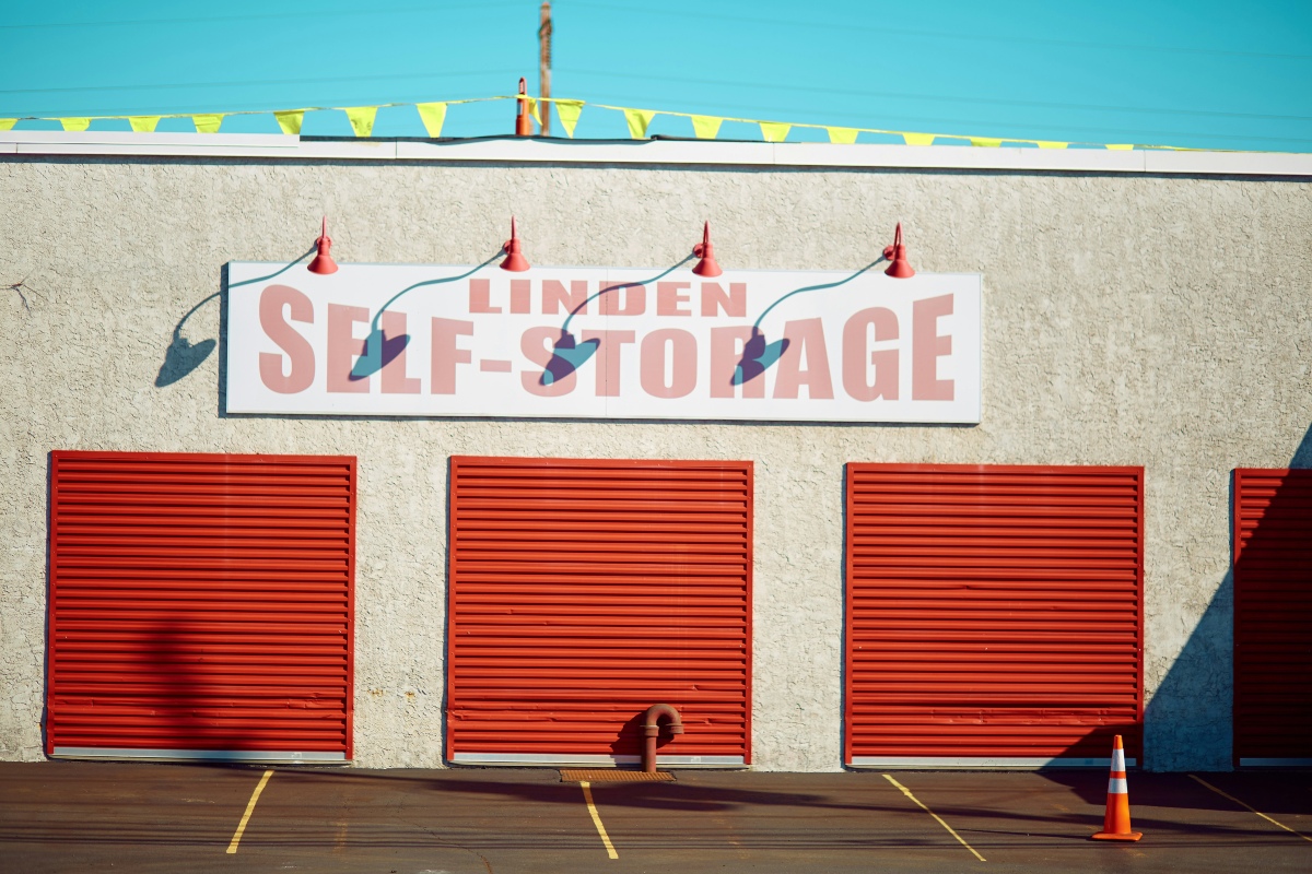 Self storage units A self-storage facility of the sort that sells items in a storage locker auction