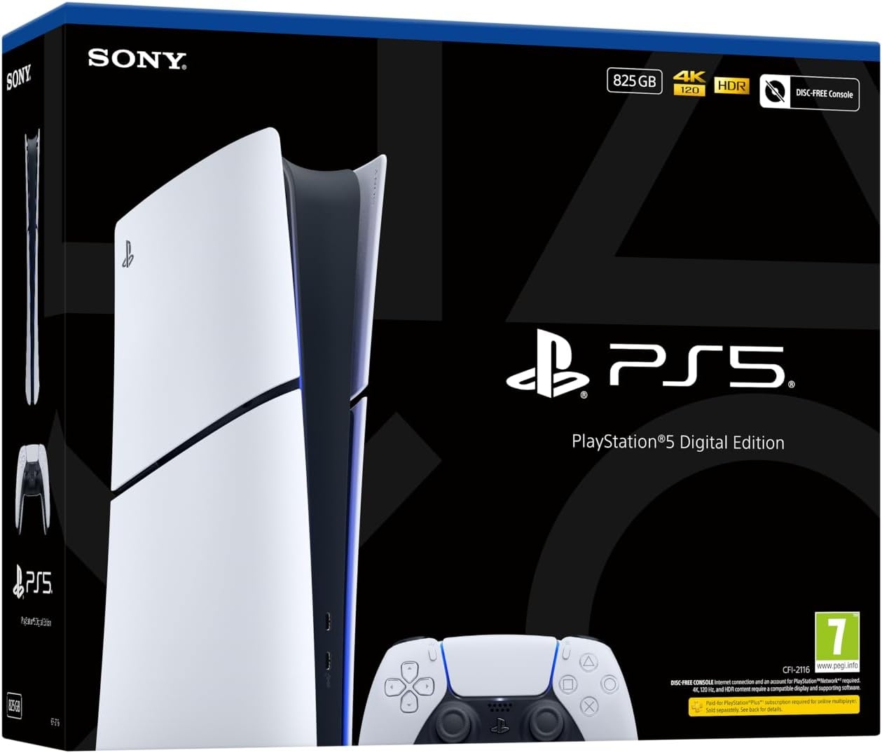 playstation 5 digital An image showing a black box for a PS5 digital edition included in Amazon Prime Day