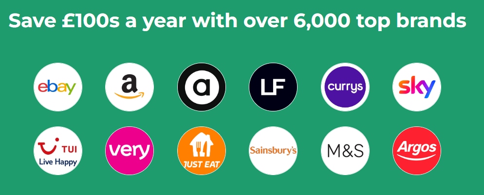 topcashback-brands An image showing just some of TopCashback's partner brands