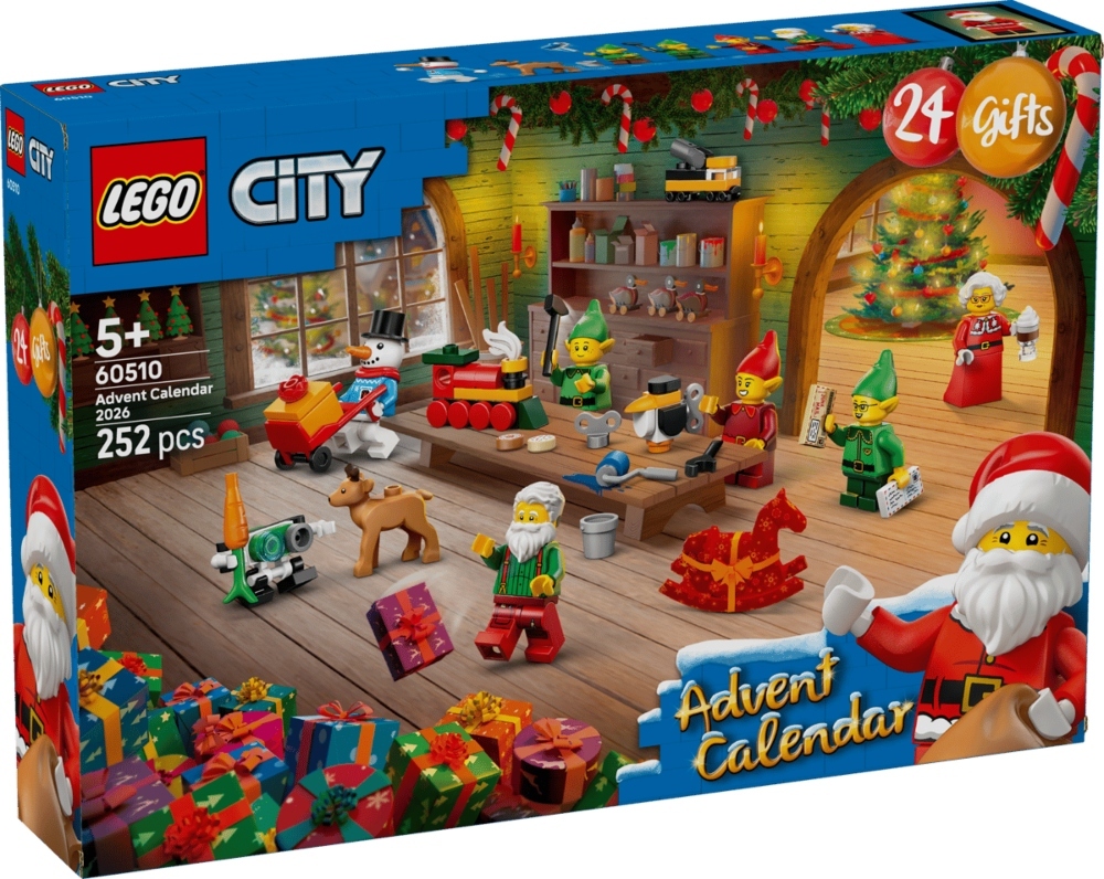 An image showing the LEGO City advent calendar with Santa Claus