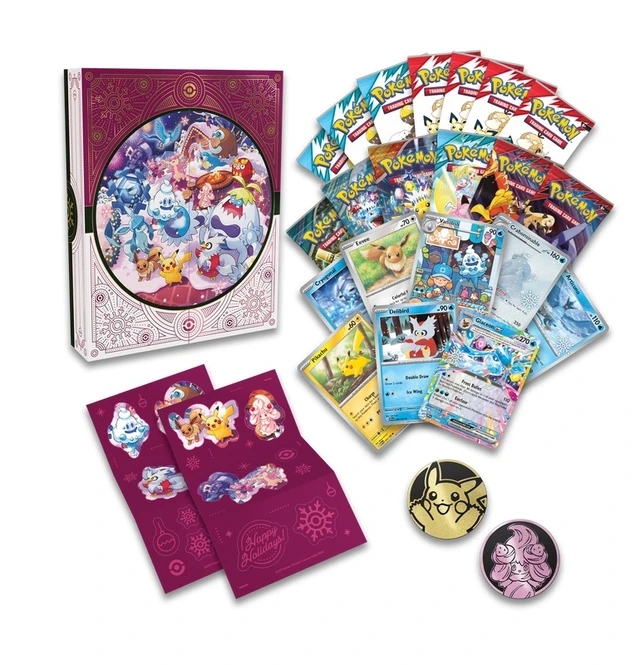 An image showing the Pokémon TCG advent calendar 2025 release