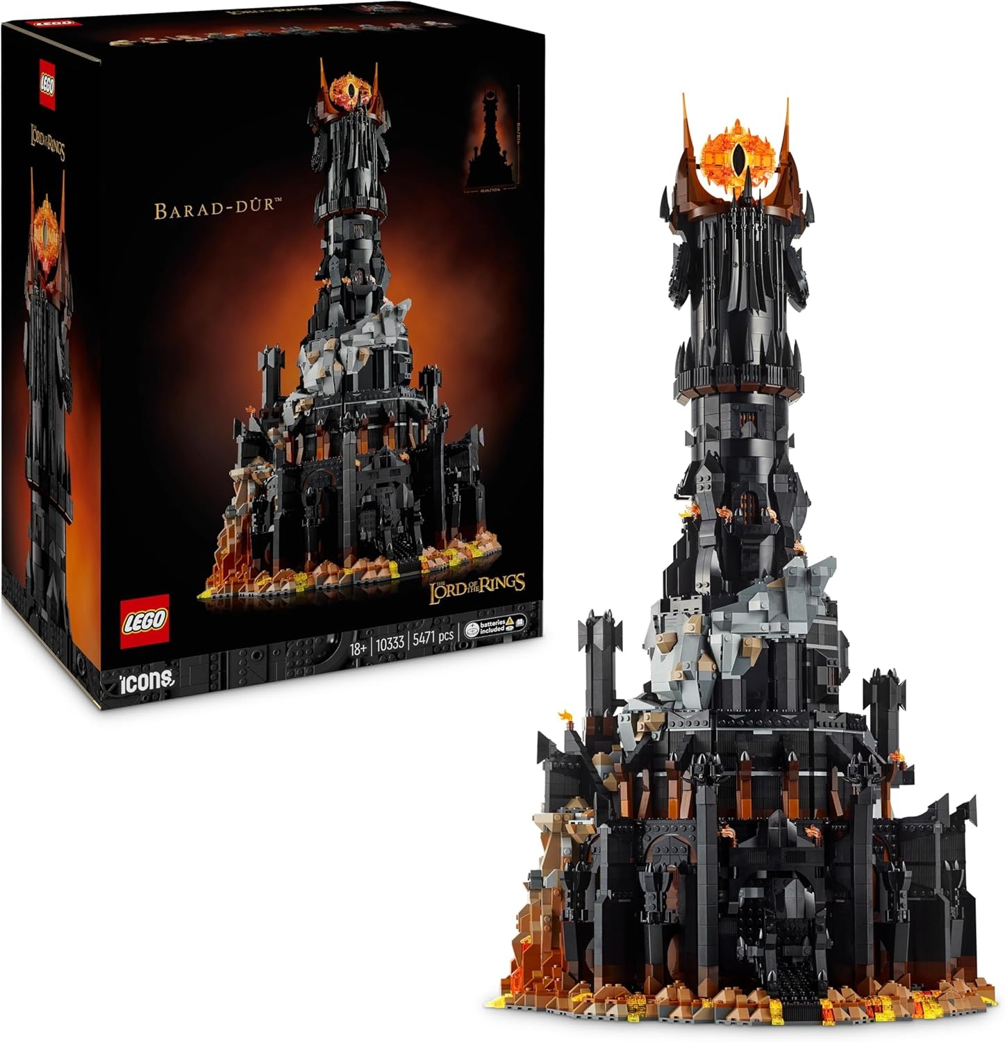 A LEGO set of Barad-dur from Lord of the Rings on sale for Amazon Prime Day